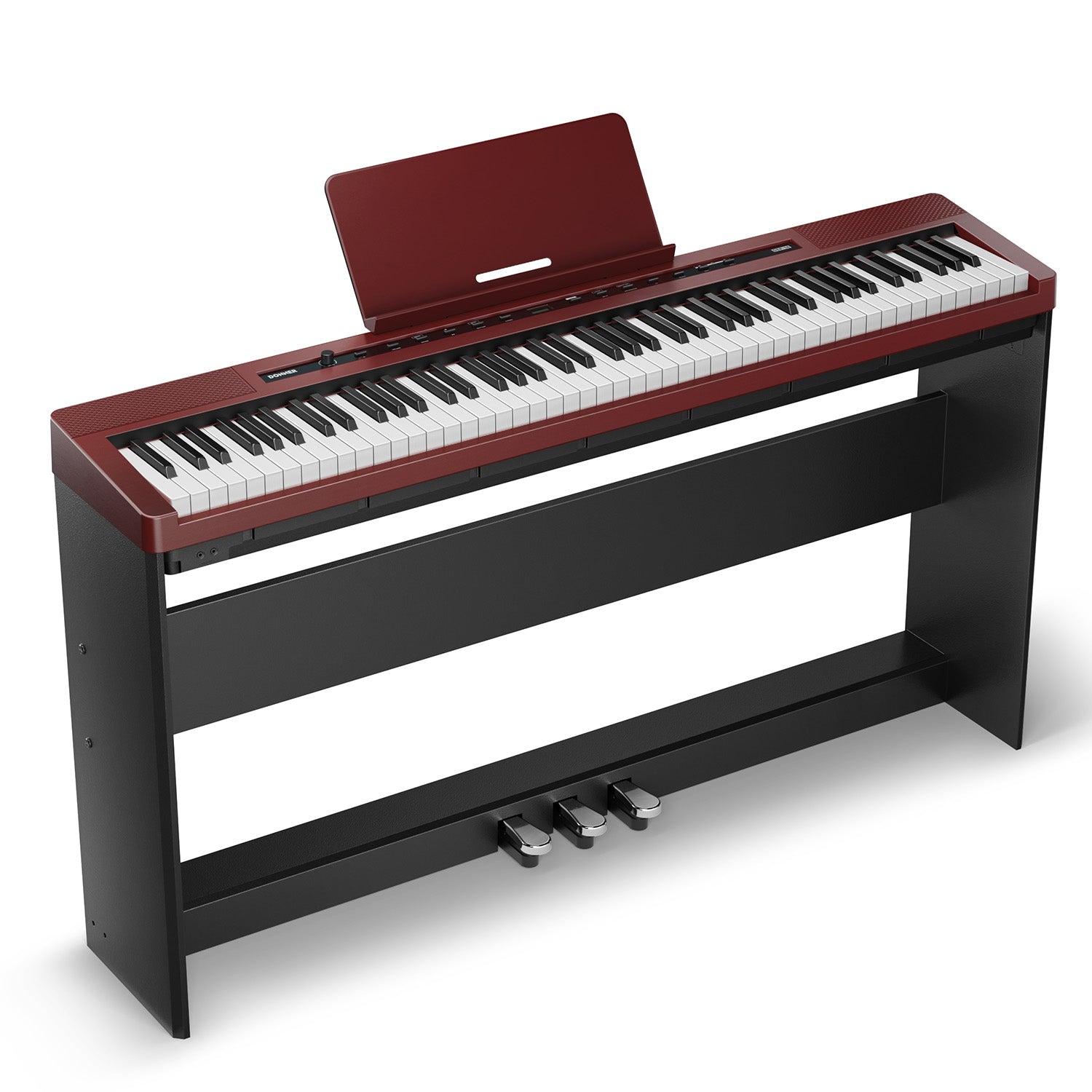 DEP-16 Portable Digital Piano-Piano with Stand RoseWood##
