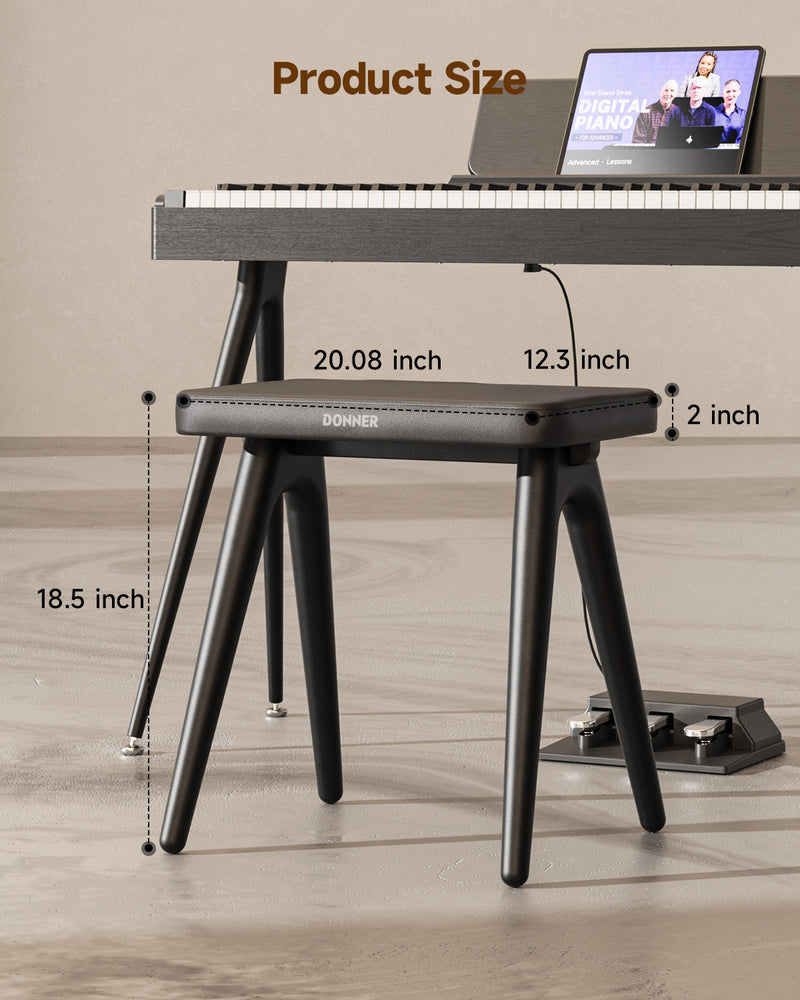 Donner DKB-100 Home Style Solid Wood Piano Bench