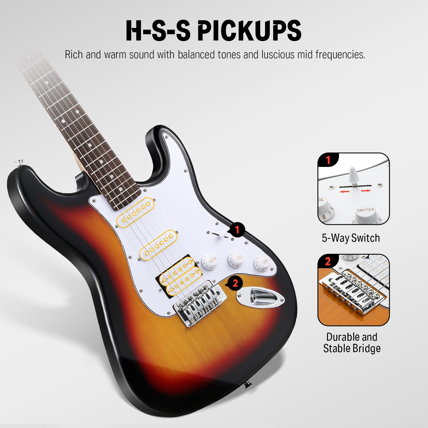 Donner DST-100 ST Electric Guitar
