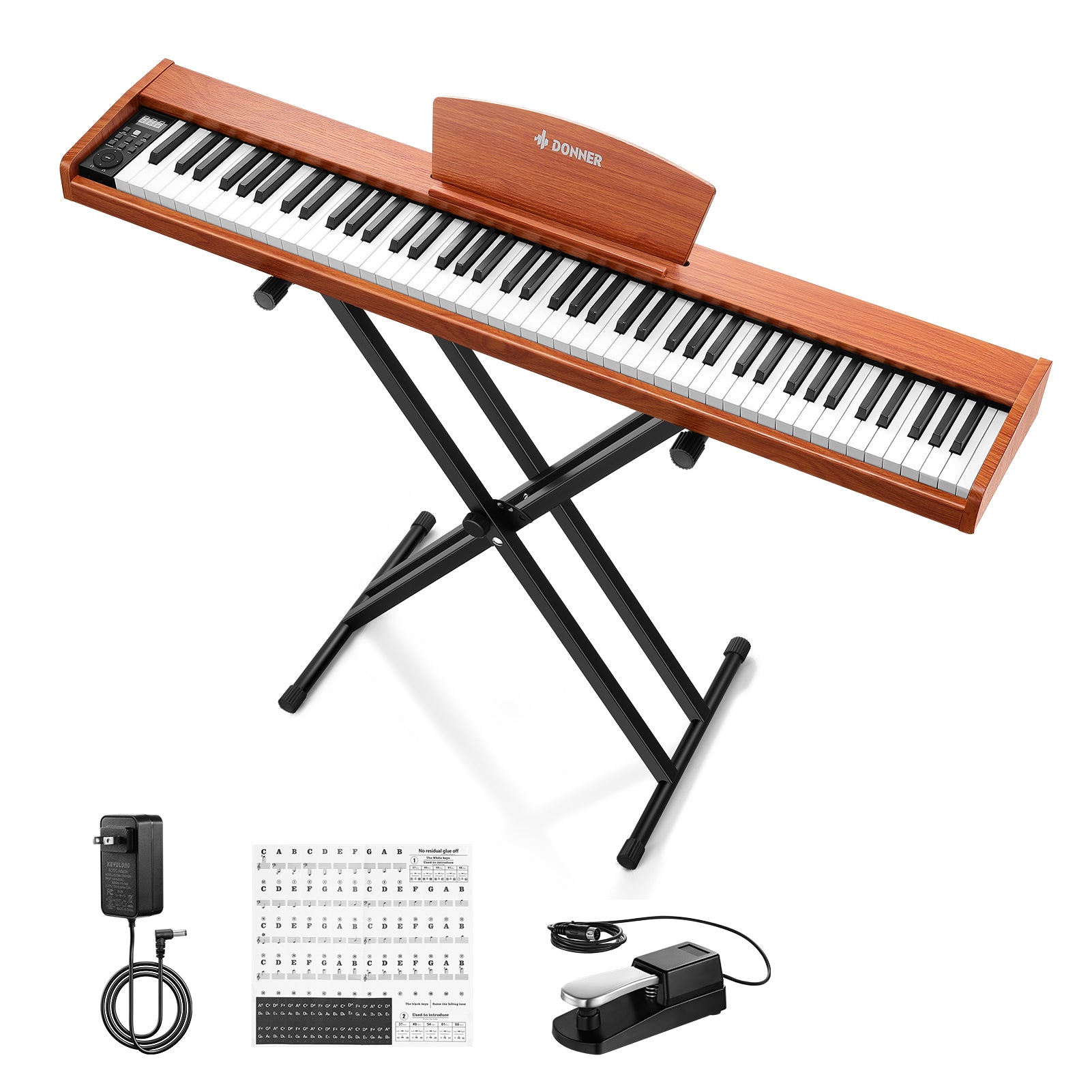 Piano numérique Donner DEP-1S avec touches sensibles à la vélocité
