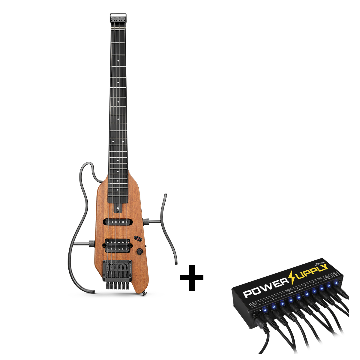 Donner HUSH-X Headless Electric Guitar Kit for Travel