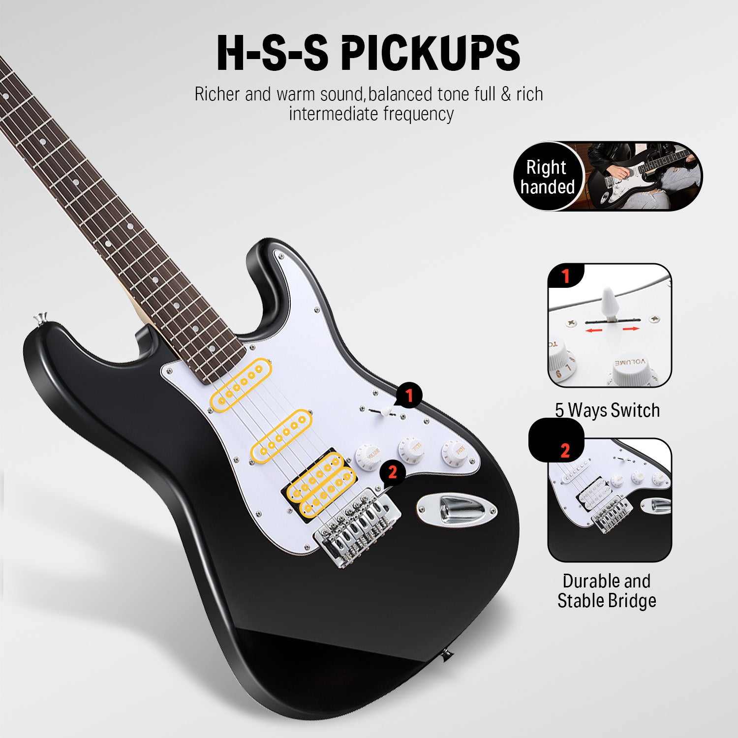 Donner DST-100 ST Electric Guitar