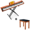 Donner DEP-1S 88 Key Velocity-Sensitive Digital Piano With Stand Wooden Style Keyboard