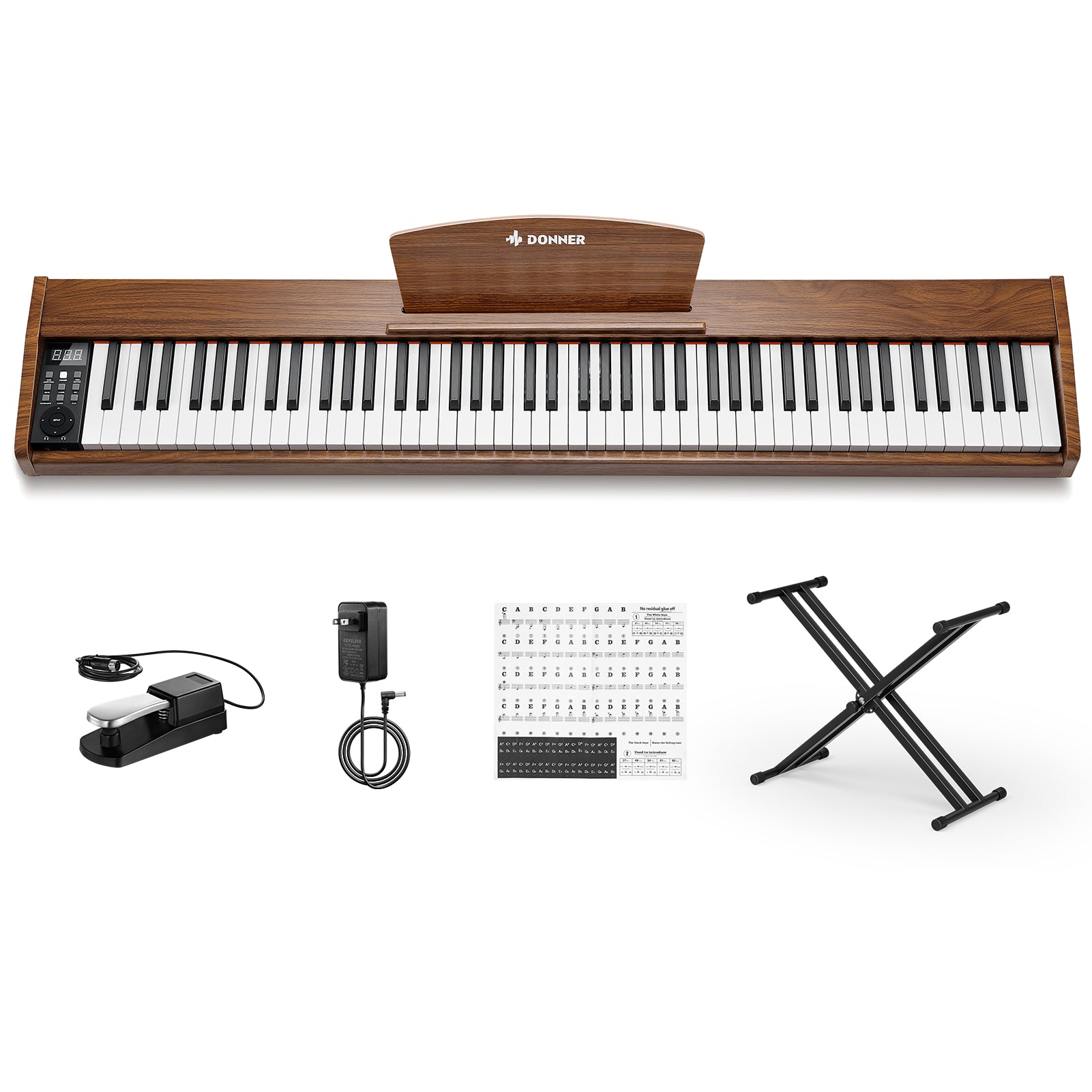 Piano numérique Donner DEP-1S avec touches sensibles à la vélocité