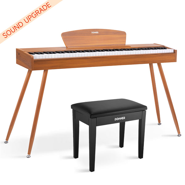 Donner DDP-80 88 Key Wooden Style Home Digital Piano with Weighted Keyboard
