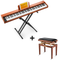 Donner DEP-1S 88 Key Velocity-Sensitive Digital Piano With Stand Wooden Style Keyboard