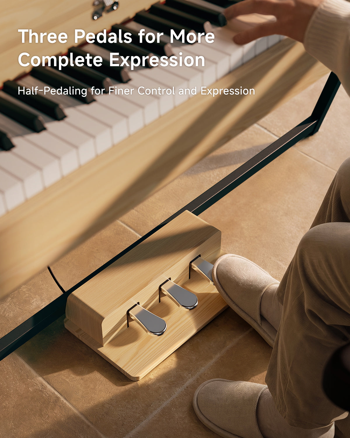 Donner OURA R300 Home Digital Piano-Light Wood##