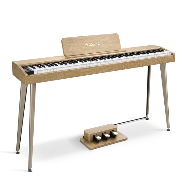 DONNER ドナー電子ピアノ　DDP-60 88鍵盤　【1/2】 DDP-60 Wooden 88-Key Semi-Weighted Upright Digital Piano Donner