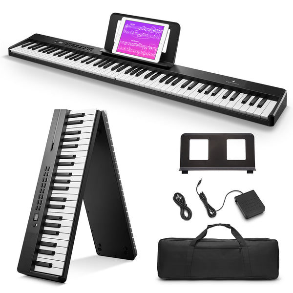 DP-10 Foldable 88-Key Semi-Weighted Digital Piano with