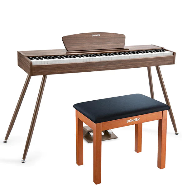 Donner DDP-80 88 Key Wooden Style Home Digital Piano with Weighted Keyboard