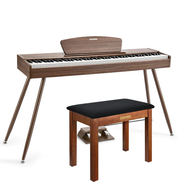 Donner DDP-80 88 Key Wooden Style Home Digital Piano with Weighted Keyboard