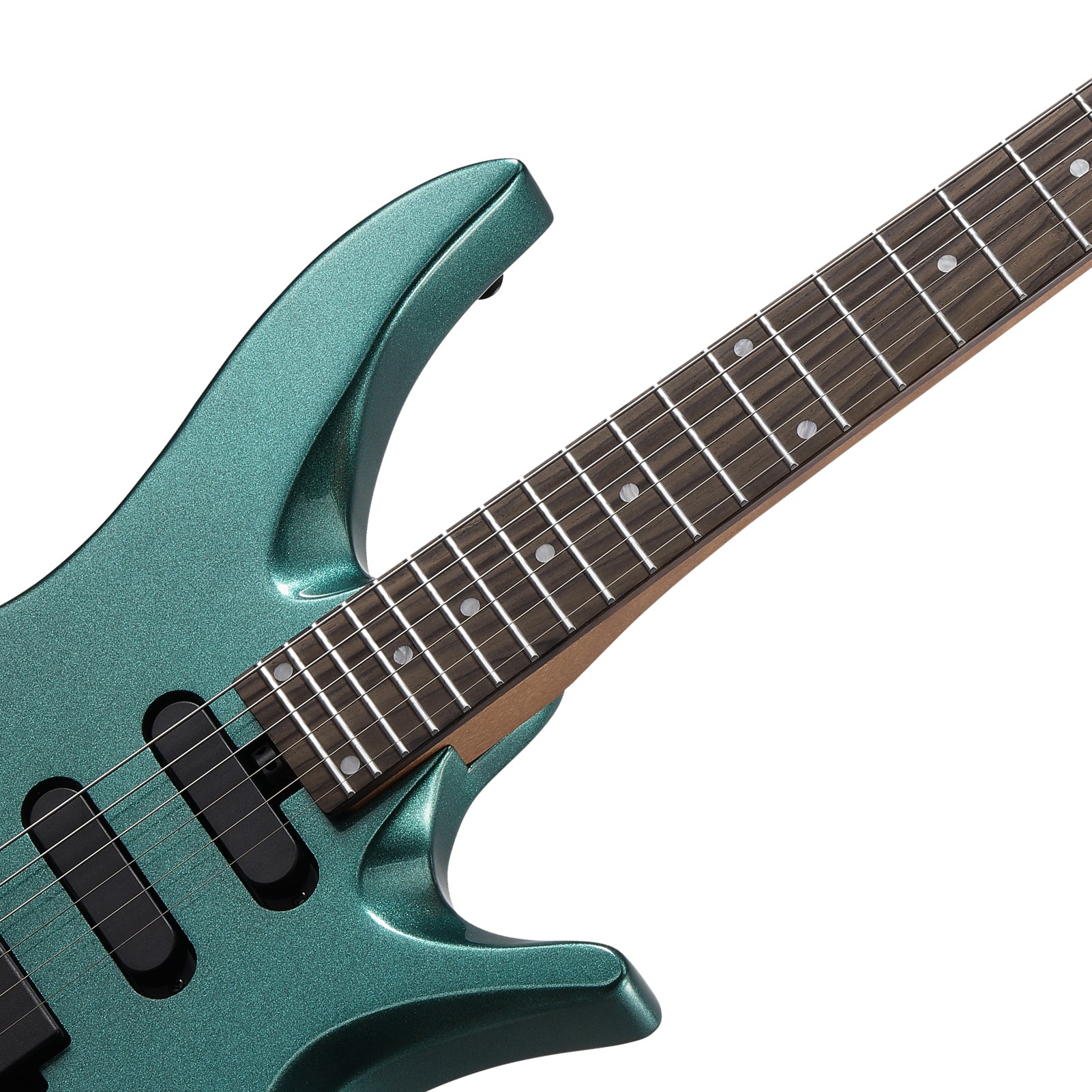 Donner HLX-500 Headless Electric Guitar-Sherwood Green##