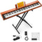 Donner DEP-1S 88 Key Velocity-Sensitive DIgital Piano With Stand Wooden Style Piano