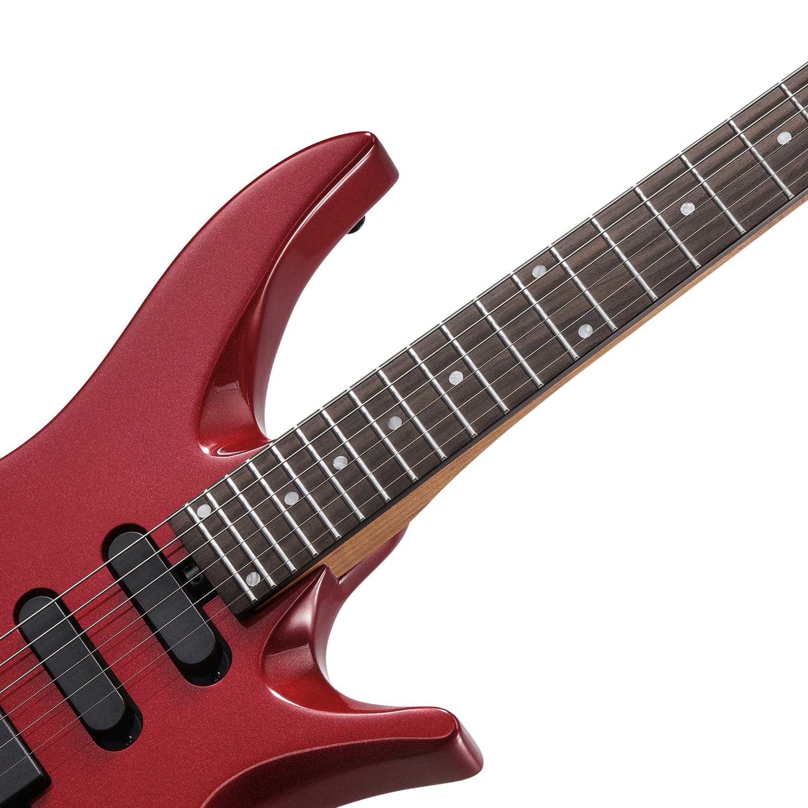 Donner HLX-500 Headless Electric Guitar-Metallic Red##
