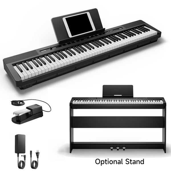 Donner DEP-16 Portable 88 Key Weighted Digital Piano (Piano Stand in Option)