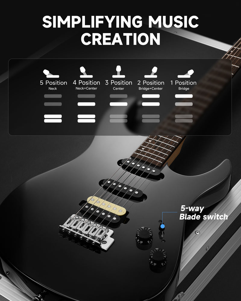 Donner DMT-66 Electric Guitar with Ceramic Single-Coil