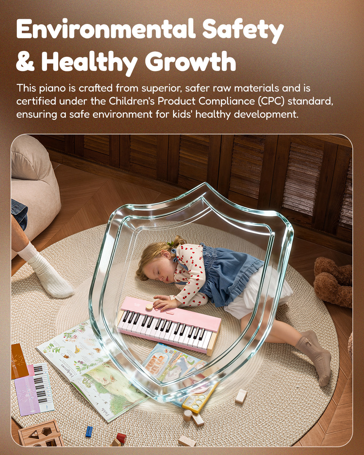 Eastar KIDO V-10 32 Keys Mini Digital Keyboard-Light Pink##