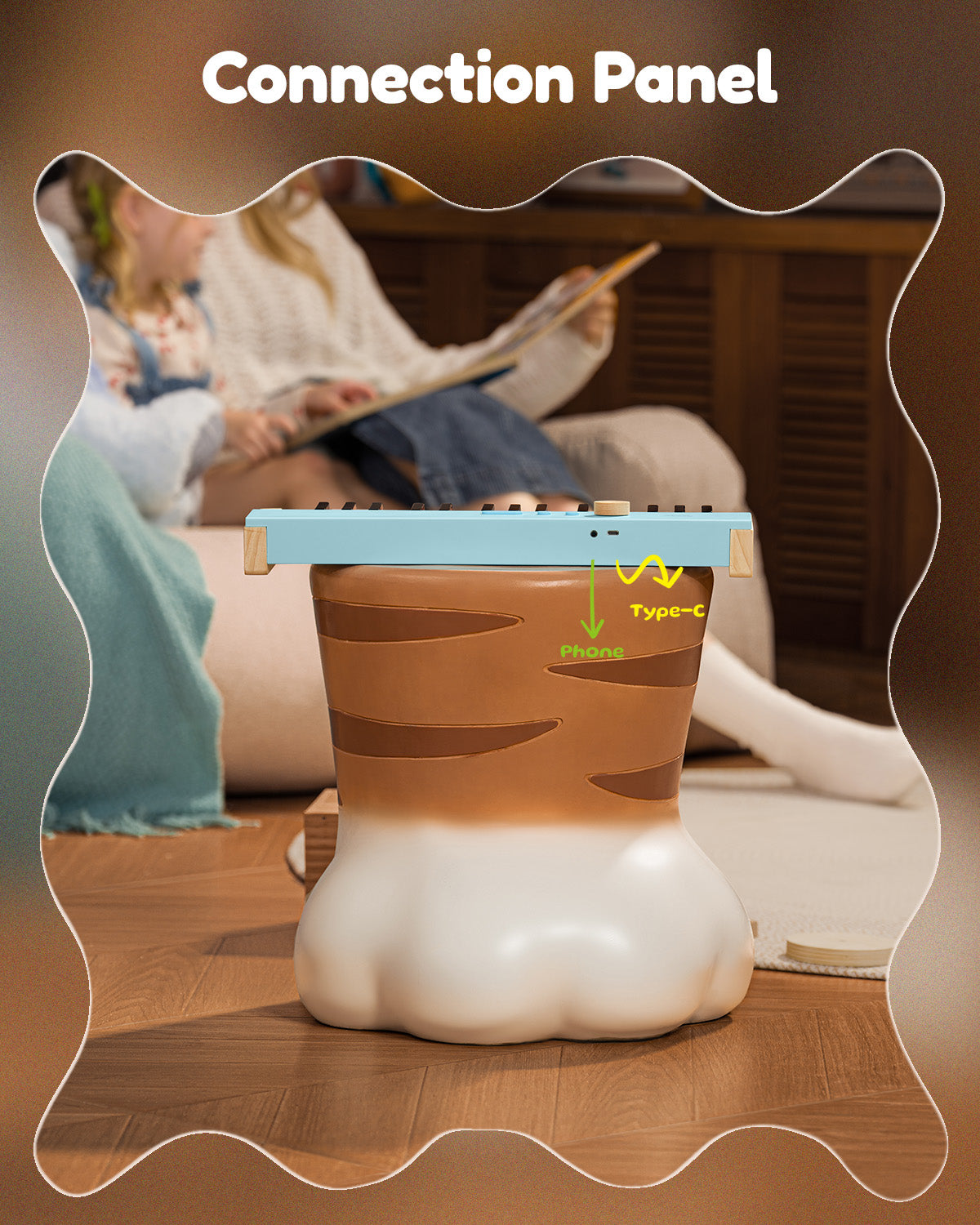 Eastar KIDO V-10 32 Keys Mini Digital Keyboard-Light Blue##
