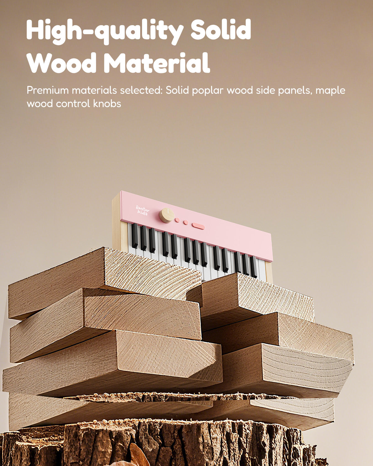 Eastar KIDO V-10 32 Keys Mini Digital Keyboard-Light Pink##