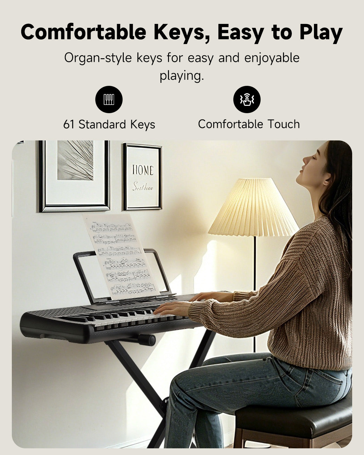 Donner DEK-60 61-Key Electronic Keyboard