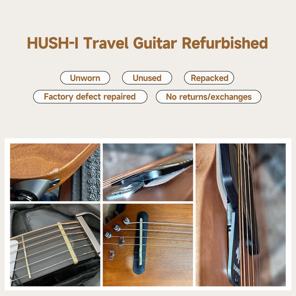 【OPEN BOX】Donner HUSH-I Acoustic-Electric Guitar Kit for Silent Practice Travel