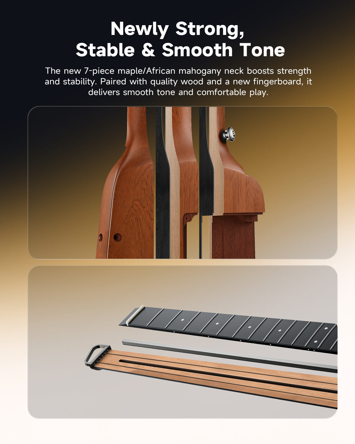 Donner HUSH™ I EVO2 Guitar-Natural##