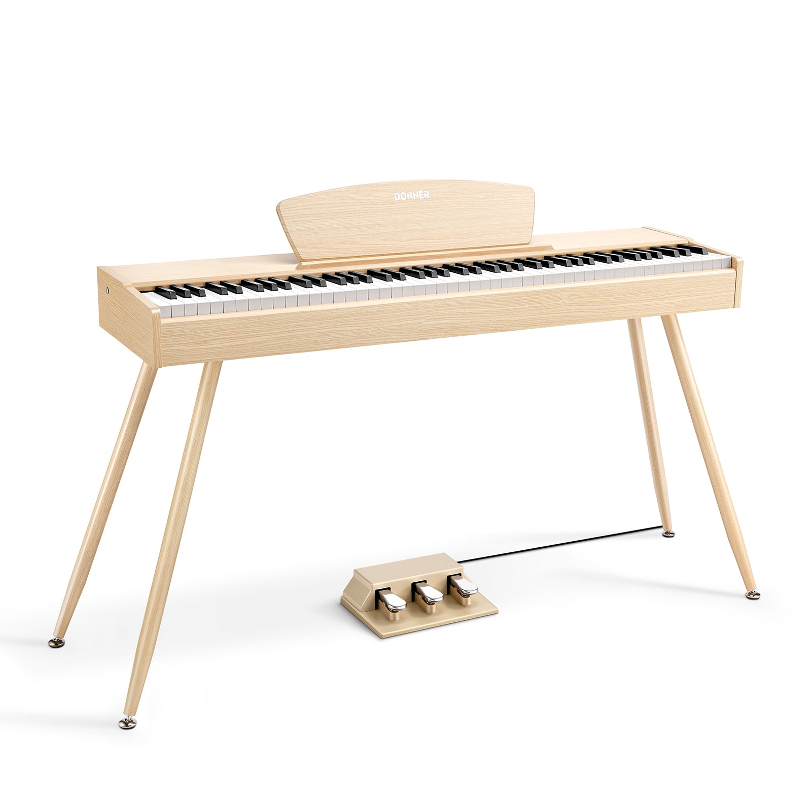 Donner DDP-80 88 Key Wooden Style Home Digital Piano with Weighted Keyboard
