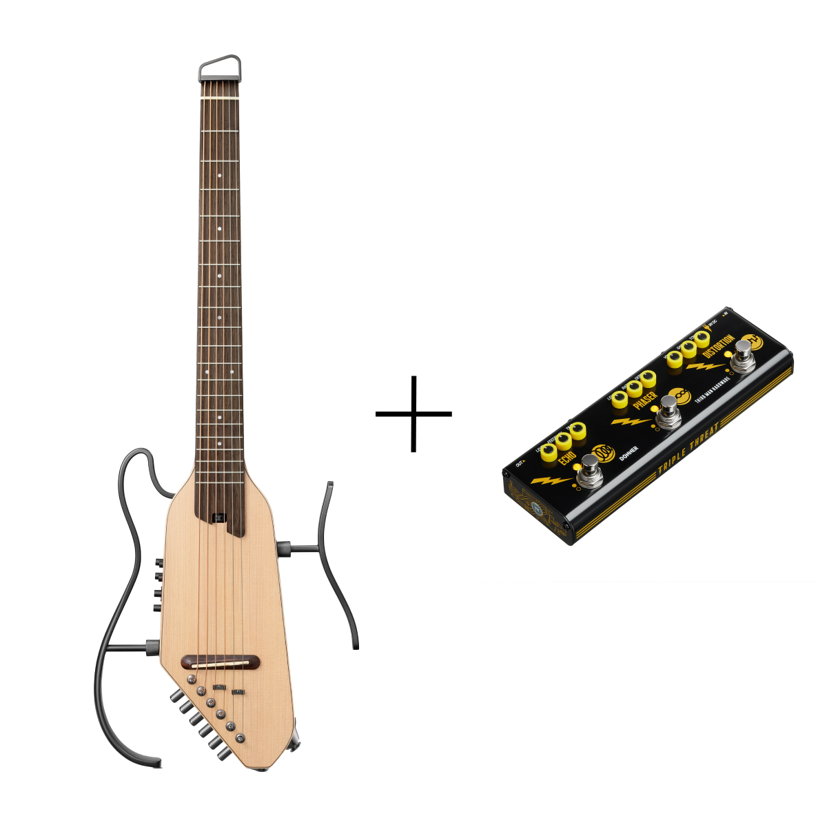 Donner HUSH™ I PRO Acoustic-Electric Travel Guitar