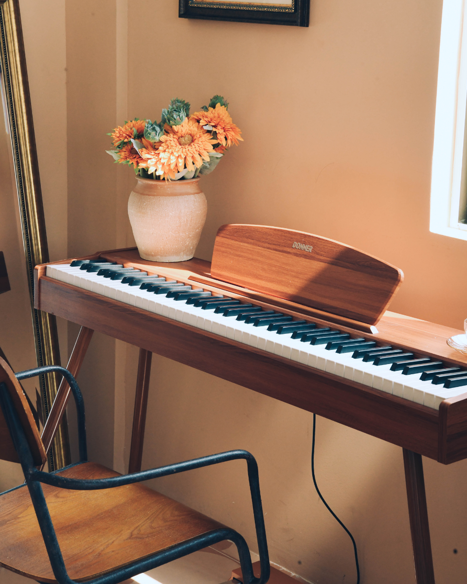 Donner DDP-80 88 Key Wooden Style Home Digital Piano with Weighted Keyboard