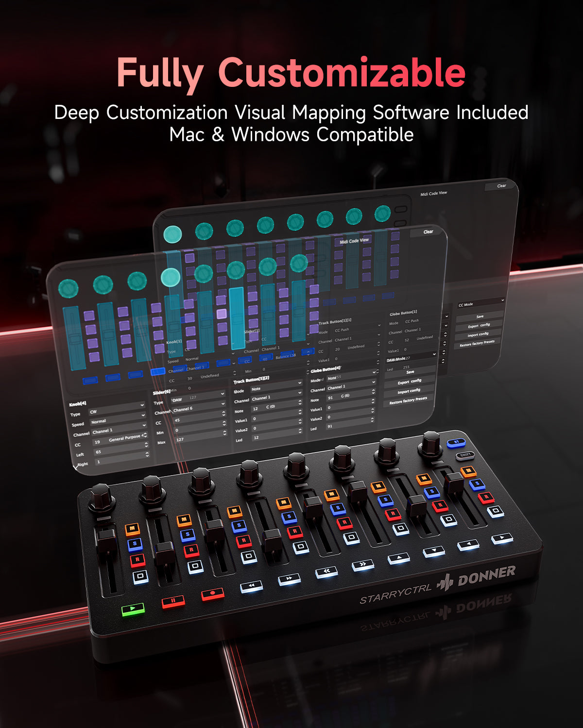 Donner STARRYCRTL MIDI CONTROLLER