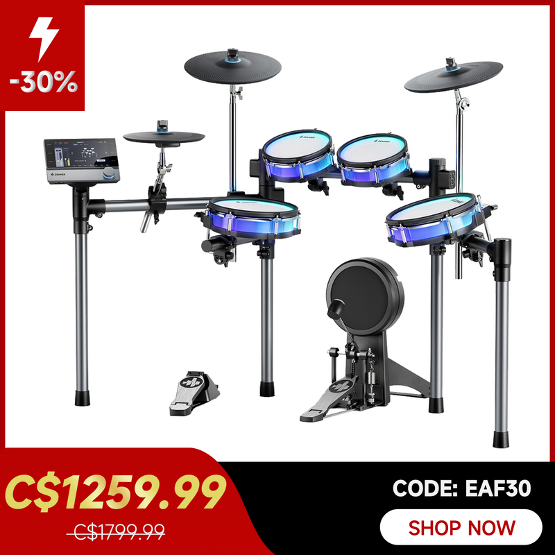 Donner BackBeat Electronic Drum Set 8-Pcs with 1100+ Sounds