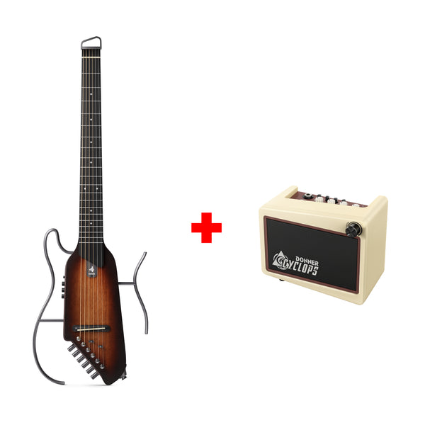 HUSH-I Acoustic-Electric Guitar Kit for Travel Silent Practice Donner