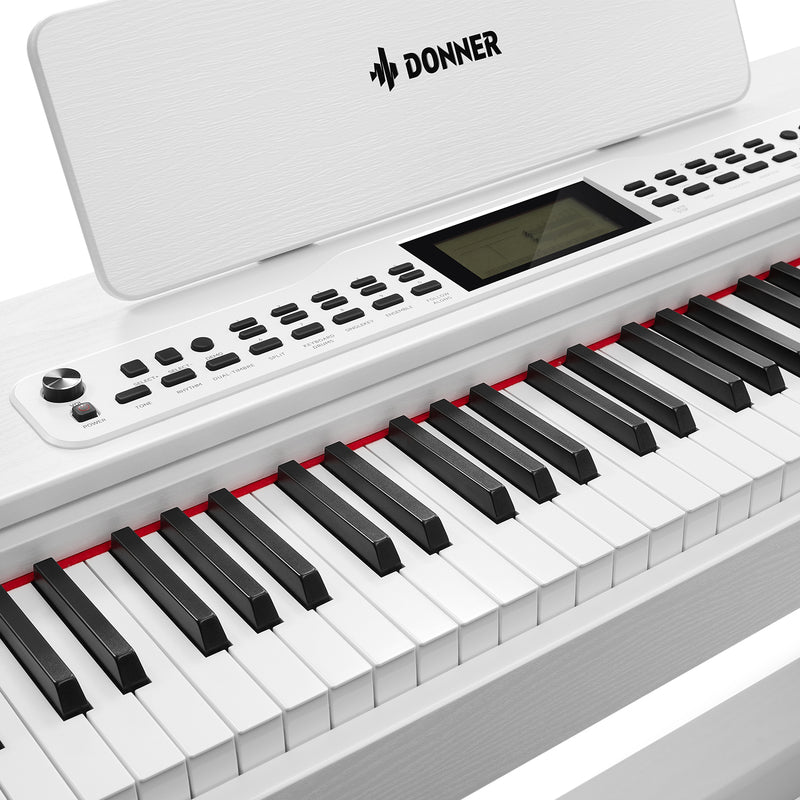 Donner DDP-95 Digital Piano 88-Key Weighted Keyboard White