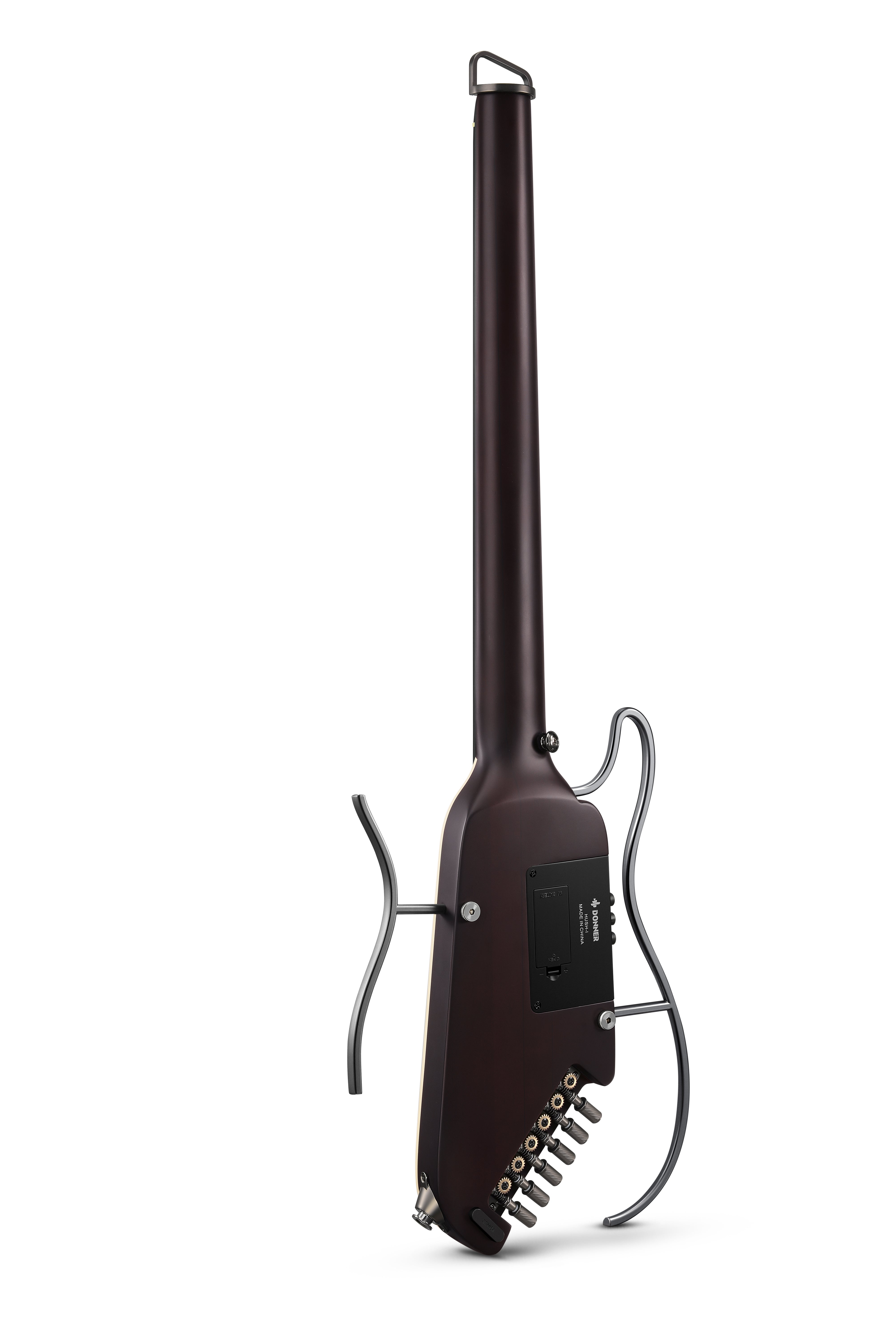 Donner HUSH I EVO2 Acoustic-Electric Travel Guitar-EVO2-Sunburst/ Maple##