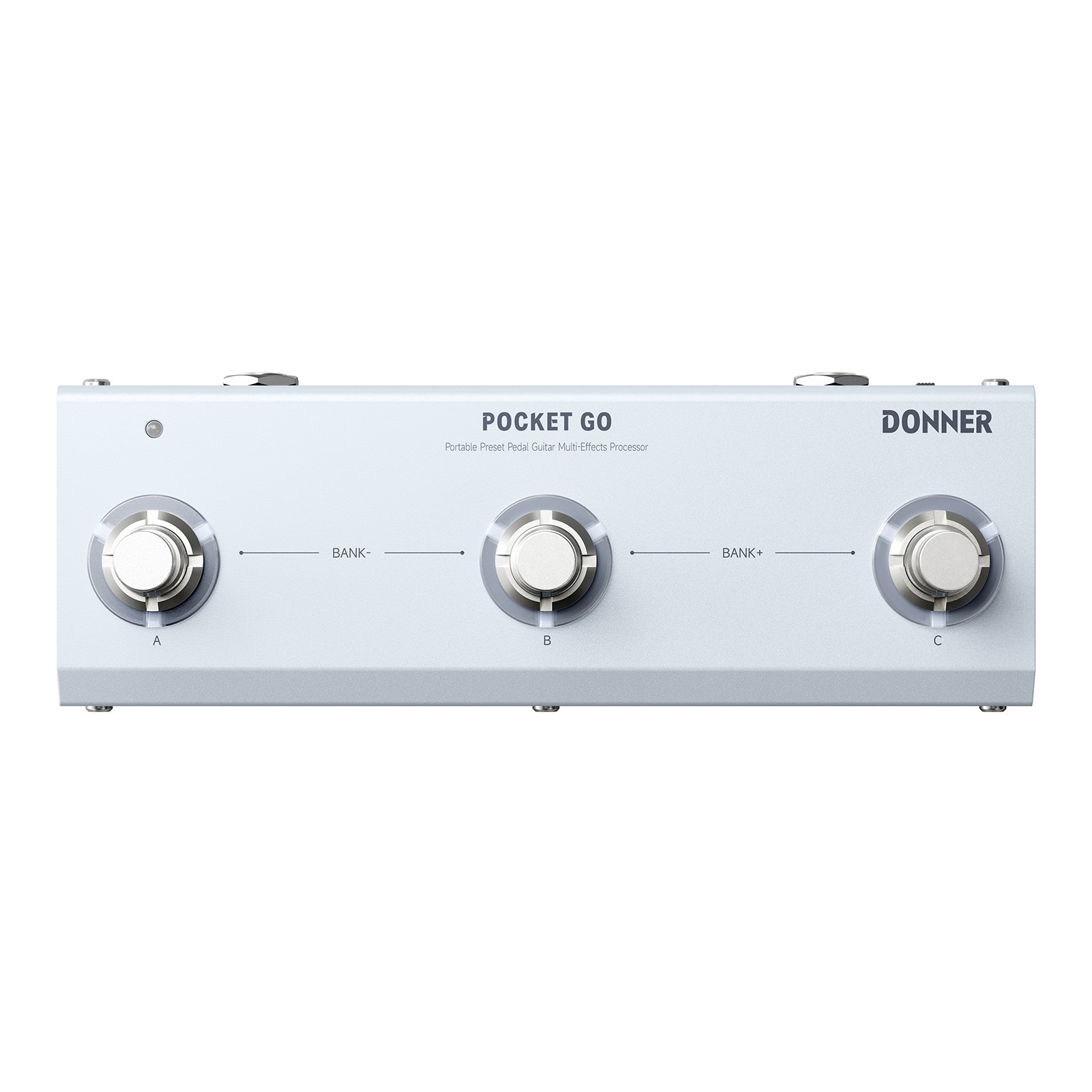 DONNER Pocket Go – Portable Preset Pedal Multi-Effects Processor for Guitar