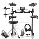 Donner DED-80 Electronic Drum Kit For Beginners with Headphones/Drum Throne