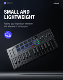 Donner DMK-25 PRO MIDI Keyboard Controller with Personalized Touch Bar, Free Music Production Software/Free 40 Courses