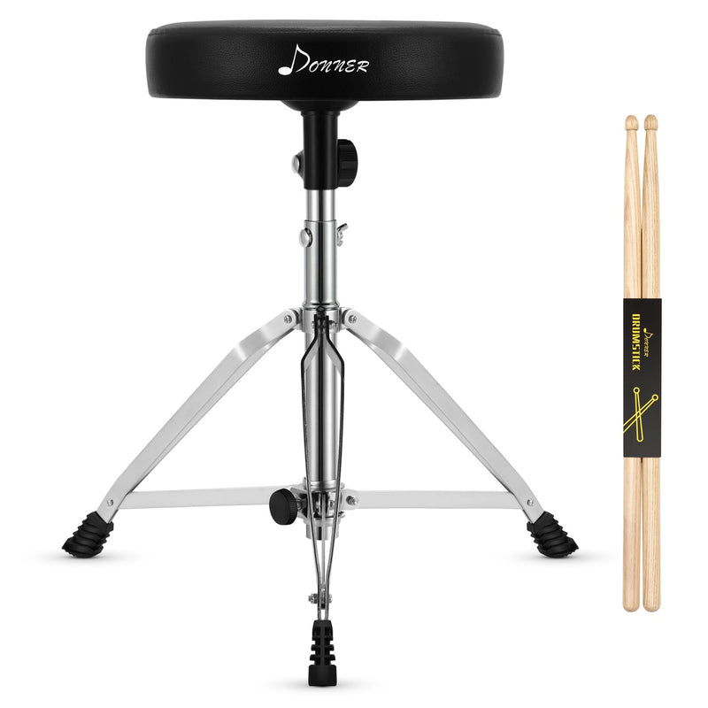 Donner Drum Throne, Padded Drum Seat Portable Height Adjustable for Kids and Adult - Donnerdeal