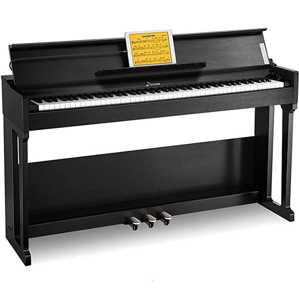 Donner DDP-90 88 Key Weighted Hammer Action Upright Digital Piano with Flip Cover Furniture Stand & 3 Pedal