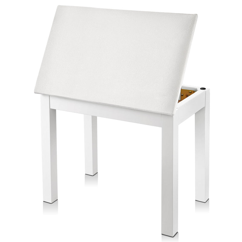 Donner DKB-10 Wood Keyboard Bench with Storage White