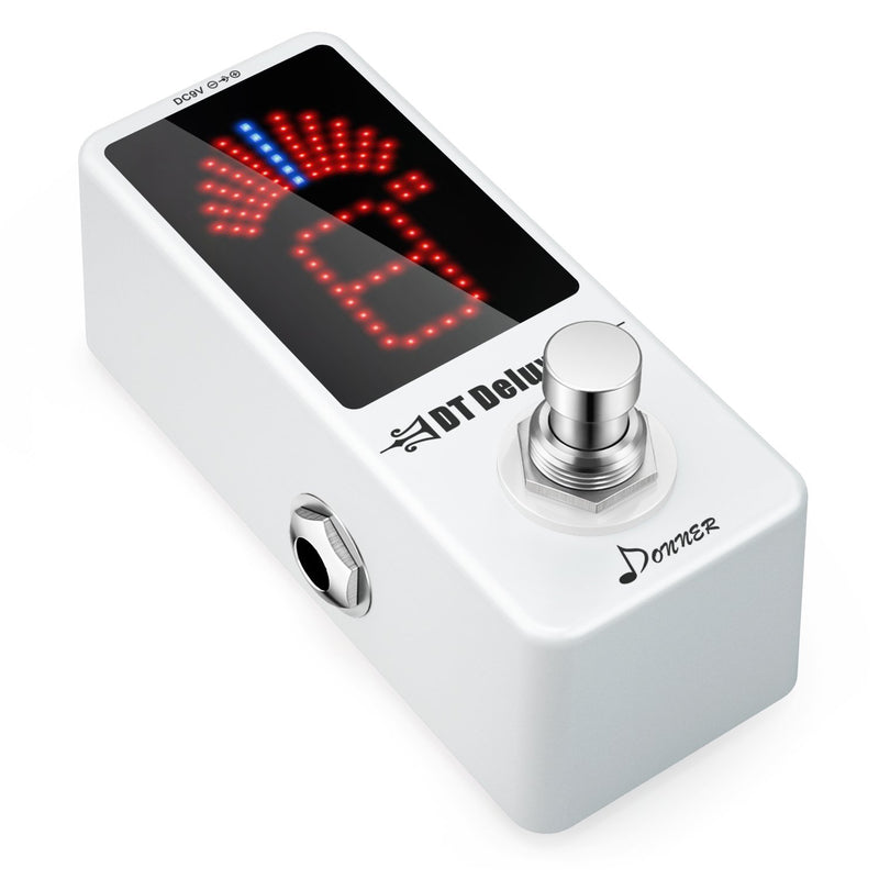 Donner DT Deluxe Guitar Tuner Pedal +/- 1  Cent True Bypass - Donnerdeal