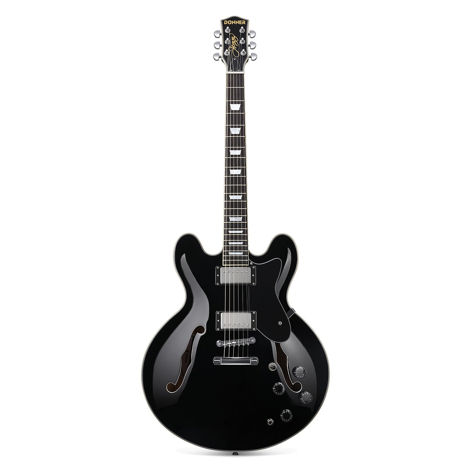 Donner DJP-1000 セミアコ ES335タイプ程度良 DJP-1000 335 Style Jazz Electric Guitar Kit Semi-Hollow Body