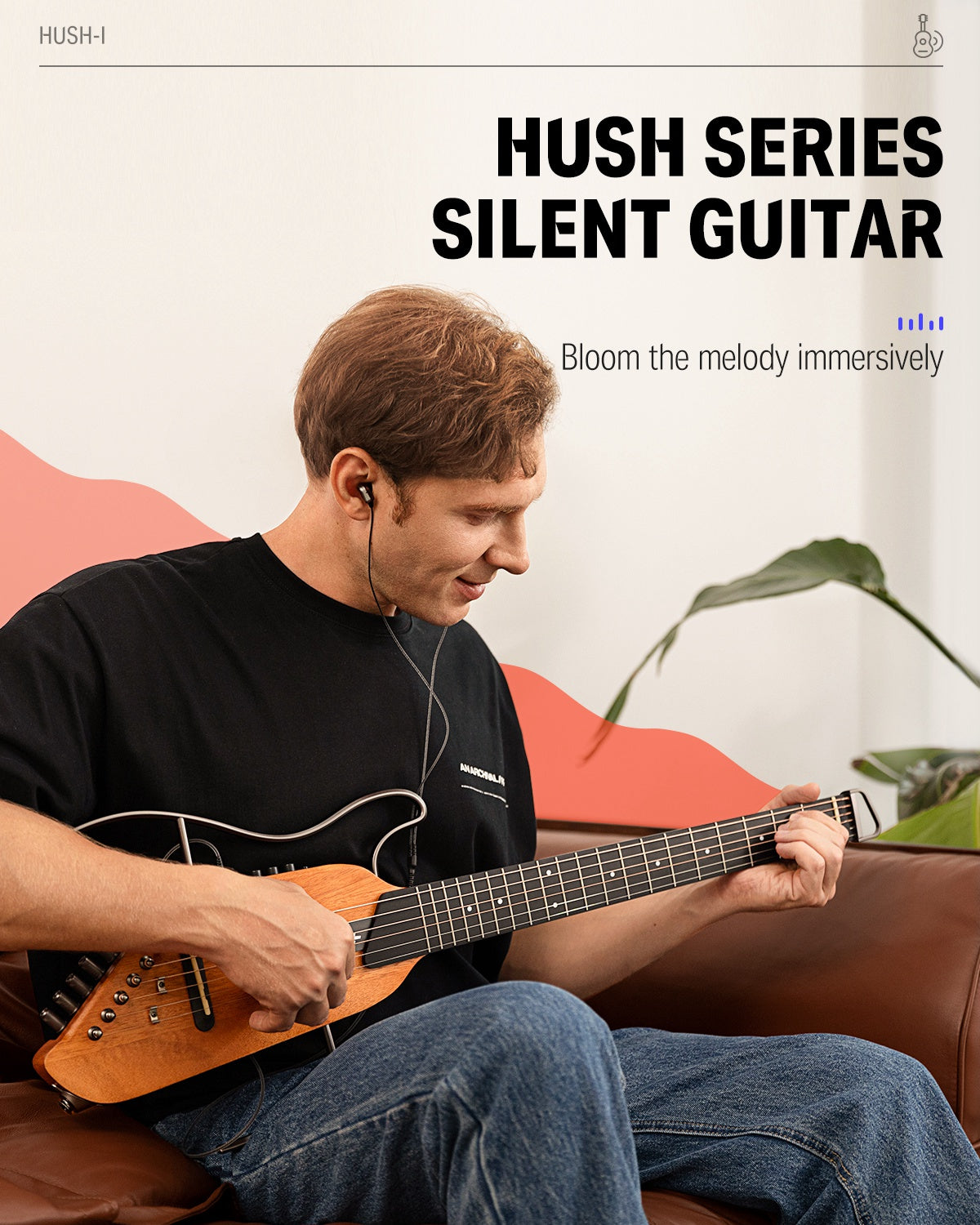 Donner HUSH-I Silent Acoustic Guitar Kit for Travel