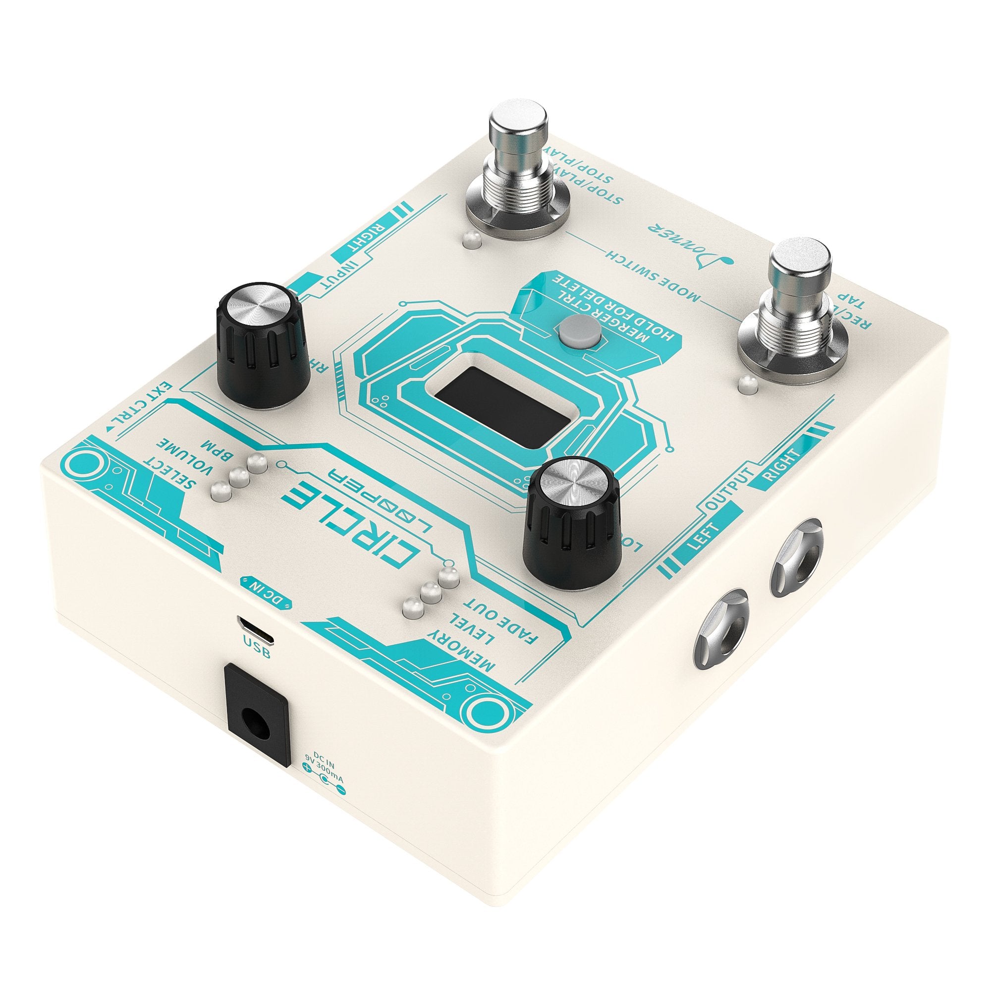 Donner Triple Looper エフェクター Donner Looper Pedal for Electric Guitar - 3 Loops Total 90