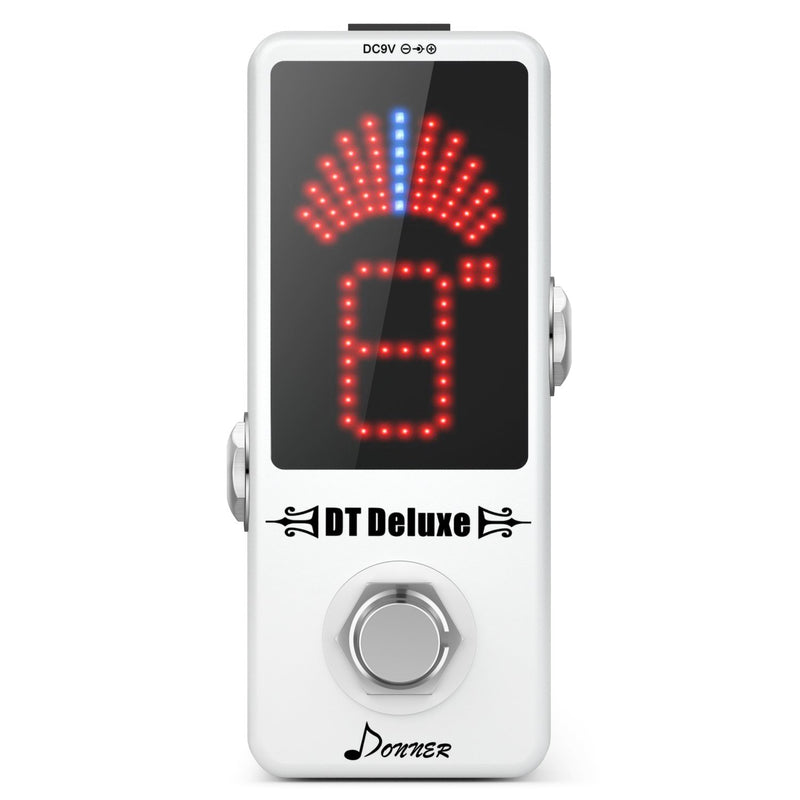 Donner DT Deluxe Guitar Tuner Pedal +/- 1  Cent True Bypass - Donnerdeal