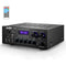 Moukey Bluetooth Power Amplifier System -  w/USB, SD, AUX, MIC in w/Echo, Radio, LED - for Home Theater Entertainment via RCA