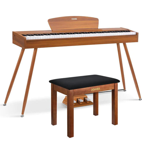 Donner DDP-80 88 Key Wooden Style Home Digital Piano with Weighted Keyboard