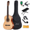 Donner DCG-1 39 Inch Classical Right Handed Guitar Spruce Mahogany Body Full Size Beginner Acoustic Classical Guitar Package