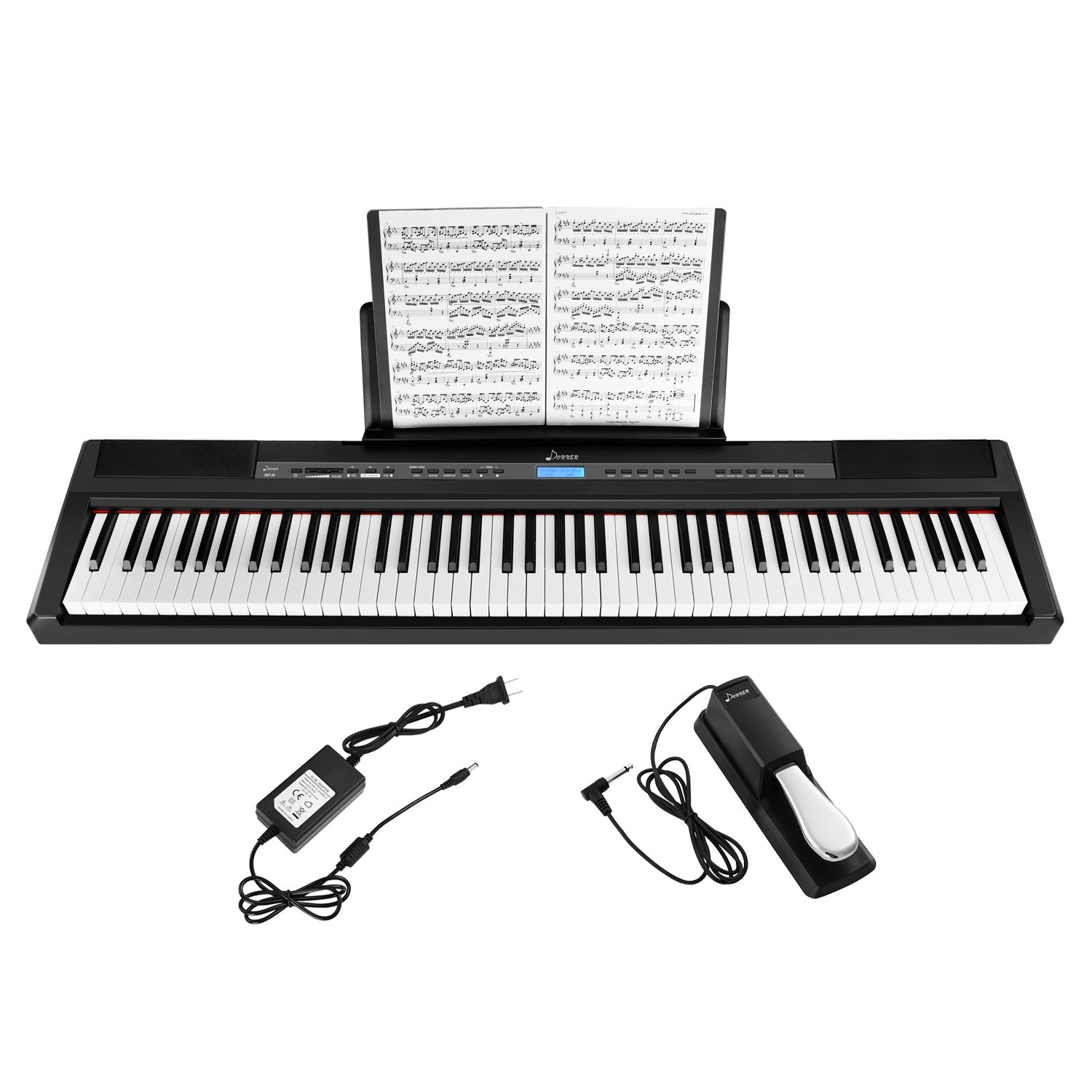 Donner 88鍵電子ピアノ　DEP-20 Donner DEP-20 Beginner Digital Piano 88 Key Full Size