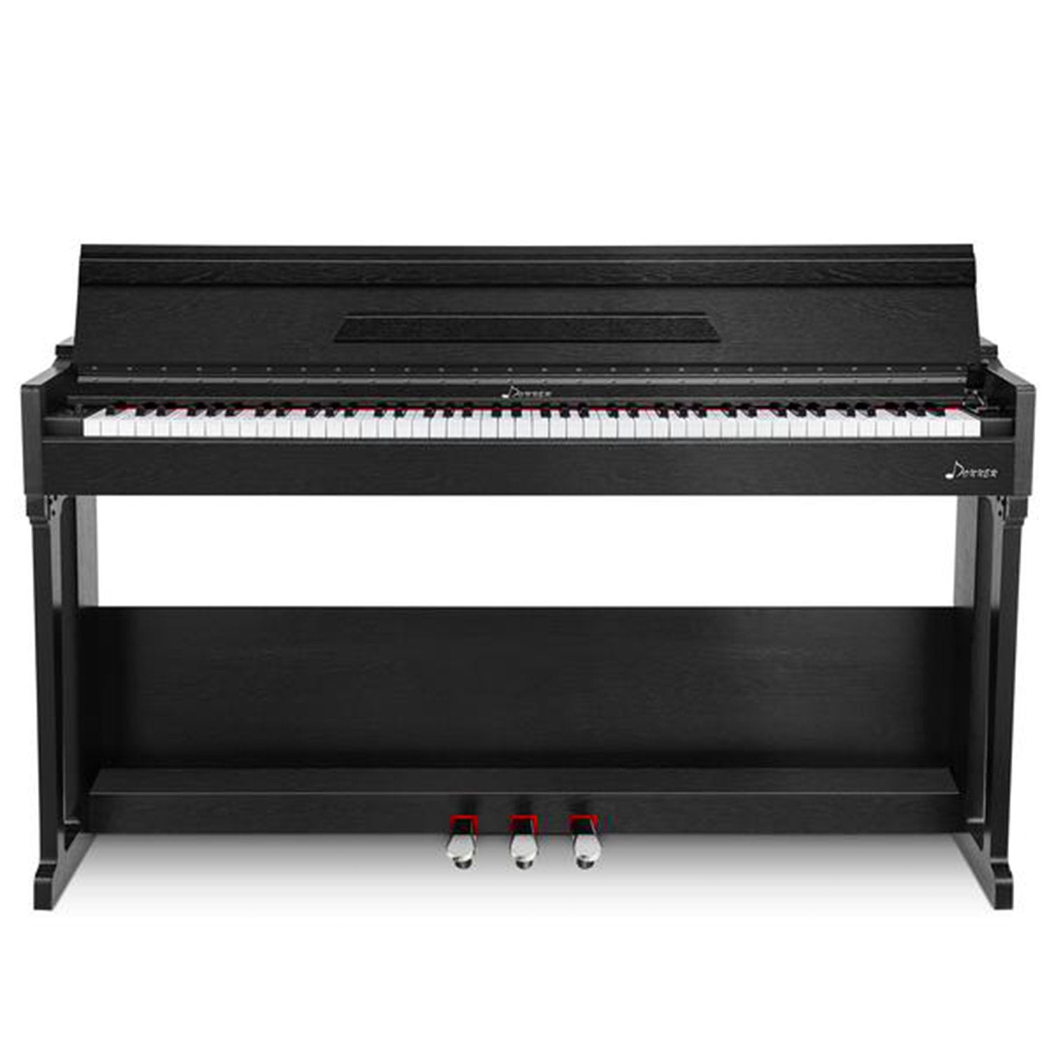 Donner DDP-90 88 Key Weighted Hammer Action Upright Digital Piano with Flip Cover Furniture Stand & 3 Pedal